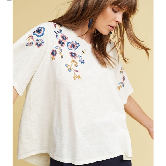 Anthropologie Tops - Akemi + Kin Flutter Thistle Blouse